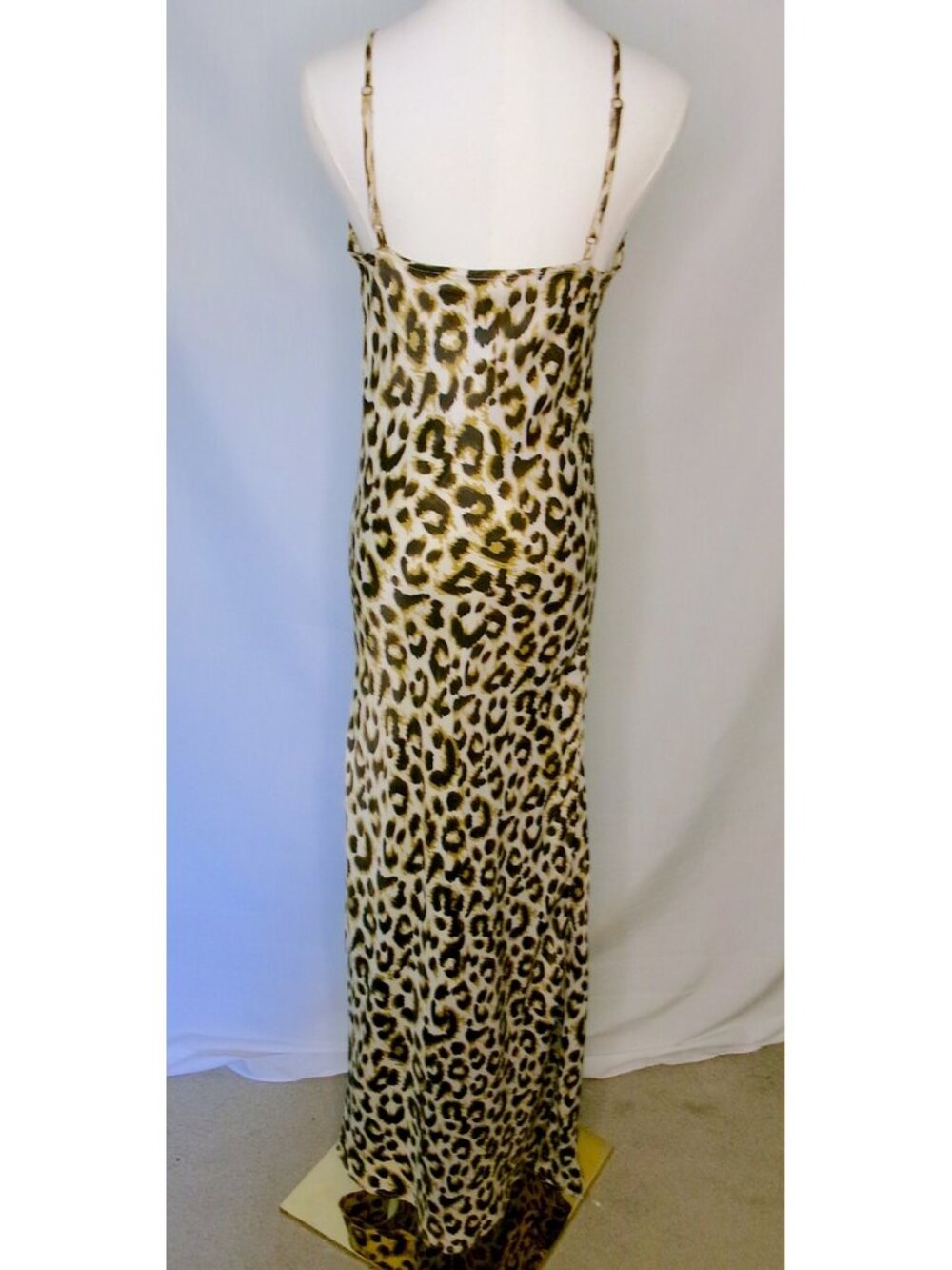 Anthropologie Conditions Apply Leopard Viscose Maxi Dress Medium NWT - Picture 5 of 7